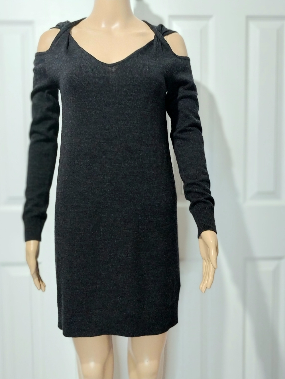 AllSaints Neri Twist 100% Merino Wool Dress, Size‎ S